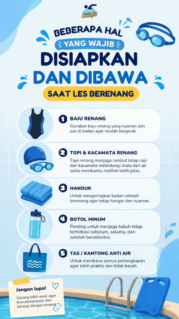 Checklist Wajib Sebelum Les Renang: Panduan Lengkap untuk Para Orang Tua
